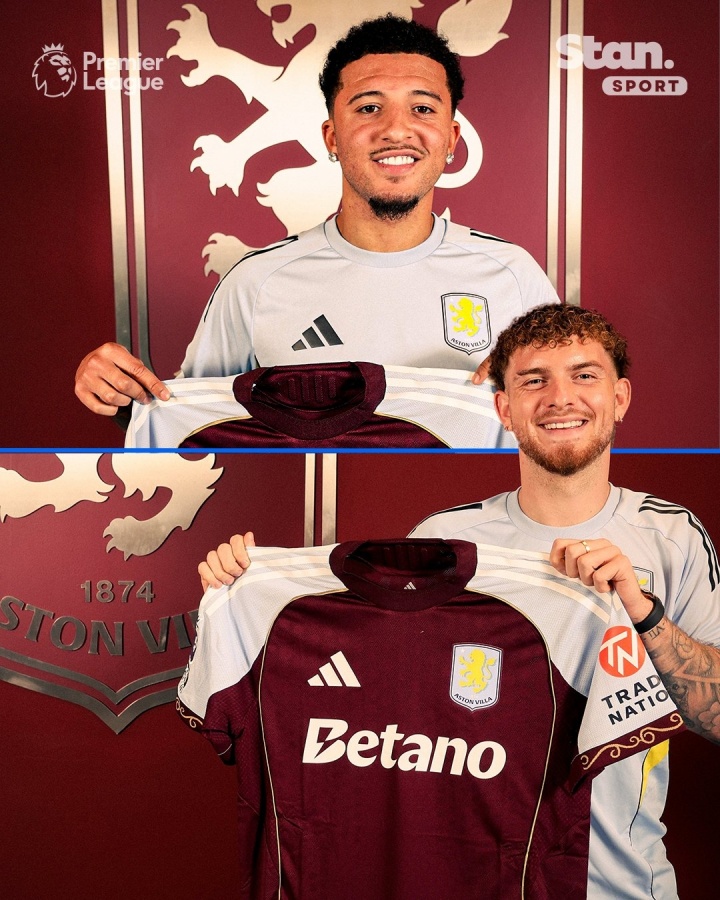 板凳兄弟…桑喬13場(chǎng)0球0助埃利奧特2個(gè)月0出場(chǎng)，維拉9連勝英超第3